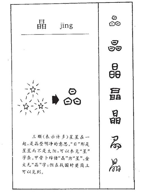 晶字五行|晶的意思，晶字的意思